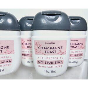 4 CHAMPAGNE TOAST BBW Moisturizing Anti Bacterial Hand Sanitizer POCKETBAC 1oz